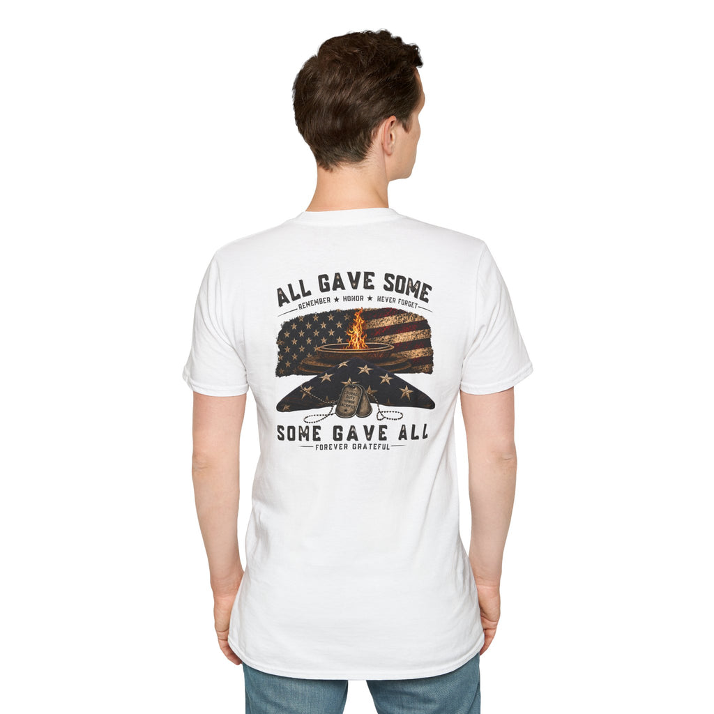Veteran Tribute T-Shirt — "All Gave Some, Some Gave All" Memorial Tee