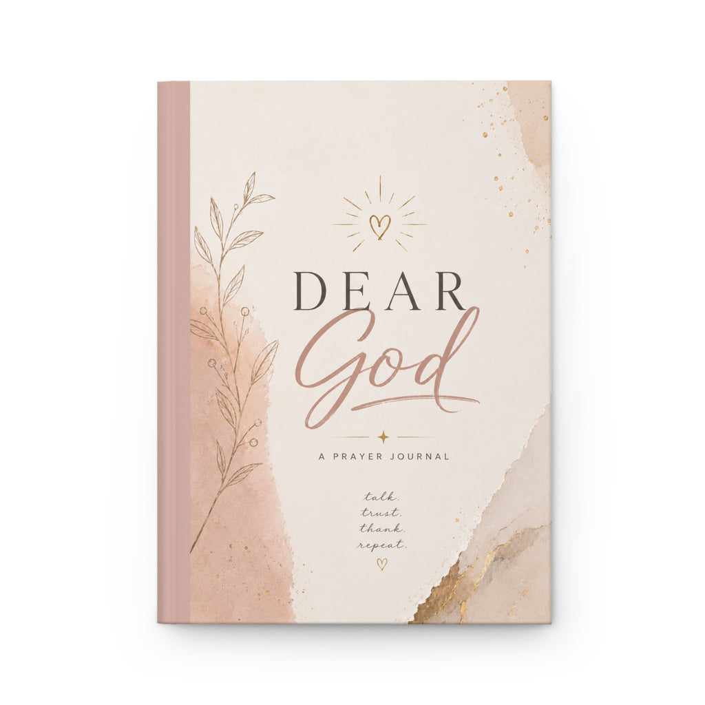 Dear God Prayer Journal — Hardcover Matte Christian Devotional Notebook