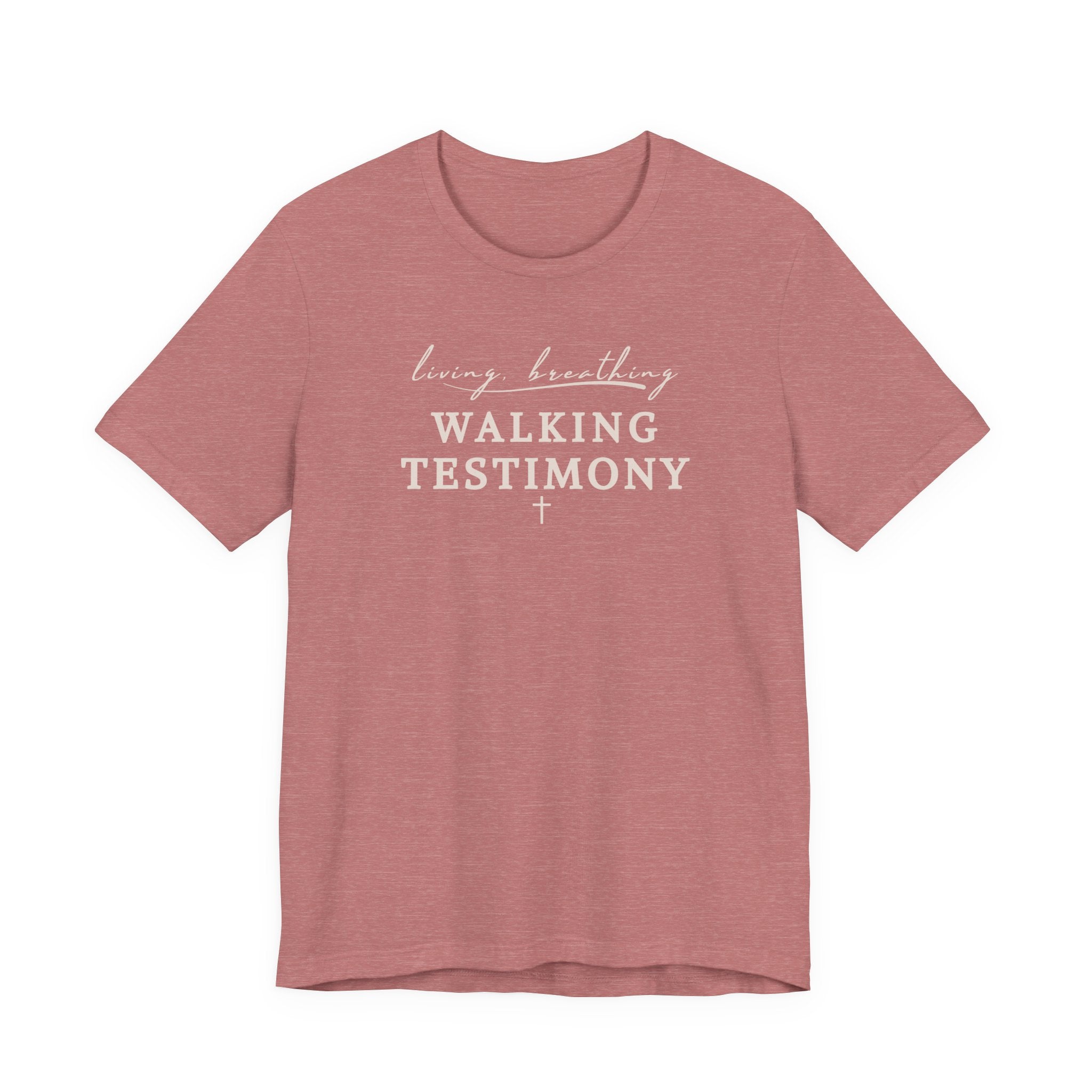 Walking Testimony Tee – Faith Based Graphic T-Shirt