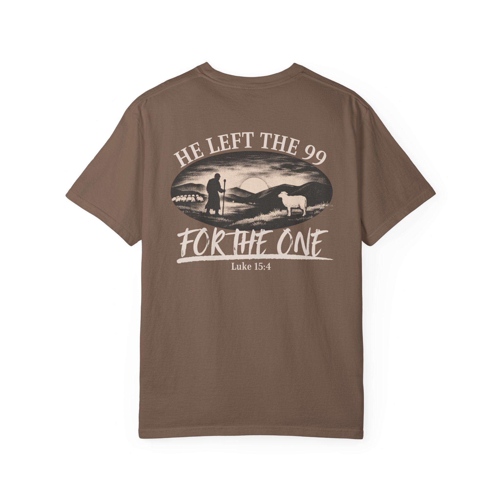 He Left the 99 Tee | One Was Worth It Shirt | Luke 15:4 Christian T-Shirt | Comfort Colors
