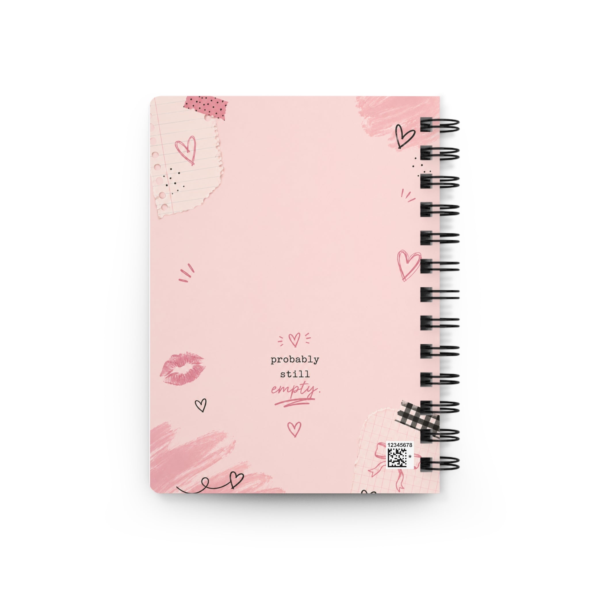 Lists I'm Never Going to Use — Spiral Bound Pink Humorous Journal