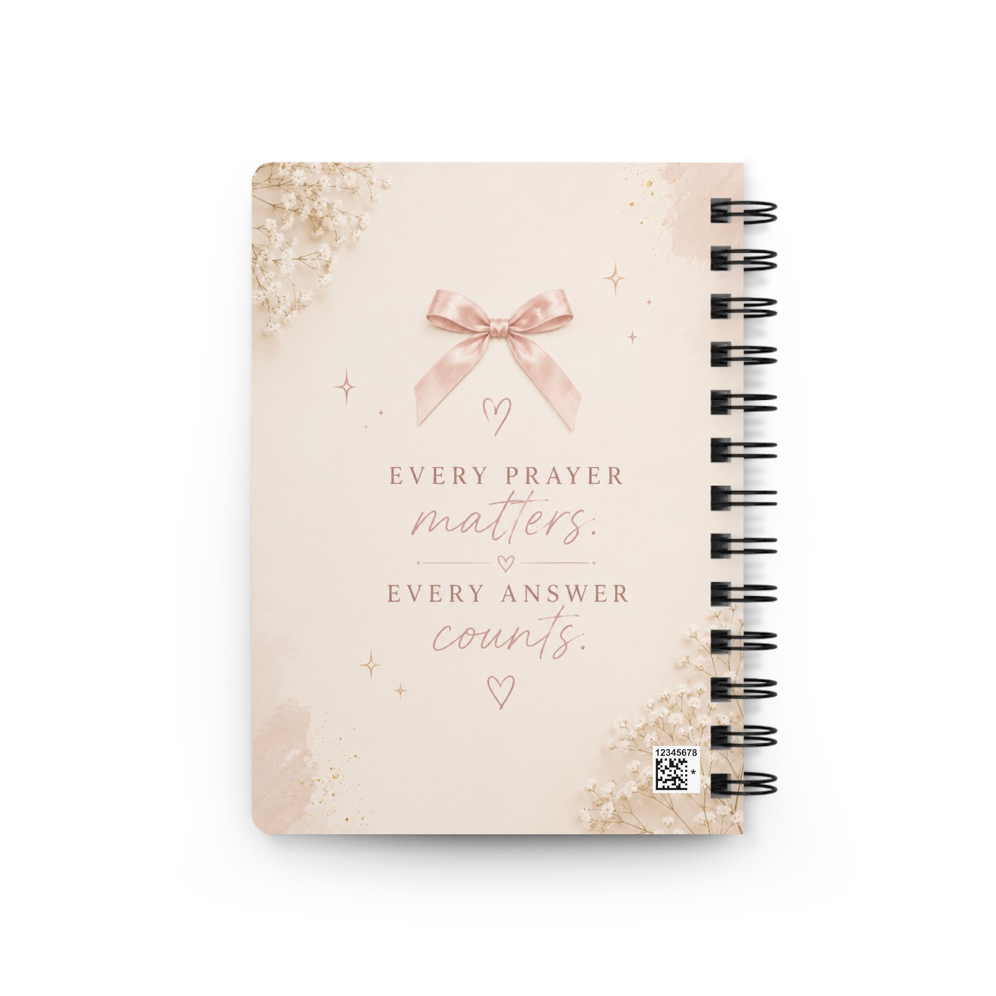 Prayer Requests Spiral Journal — Soft Pink Faith Notebook for Prayer Tracking & Gratitude