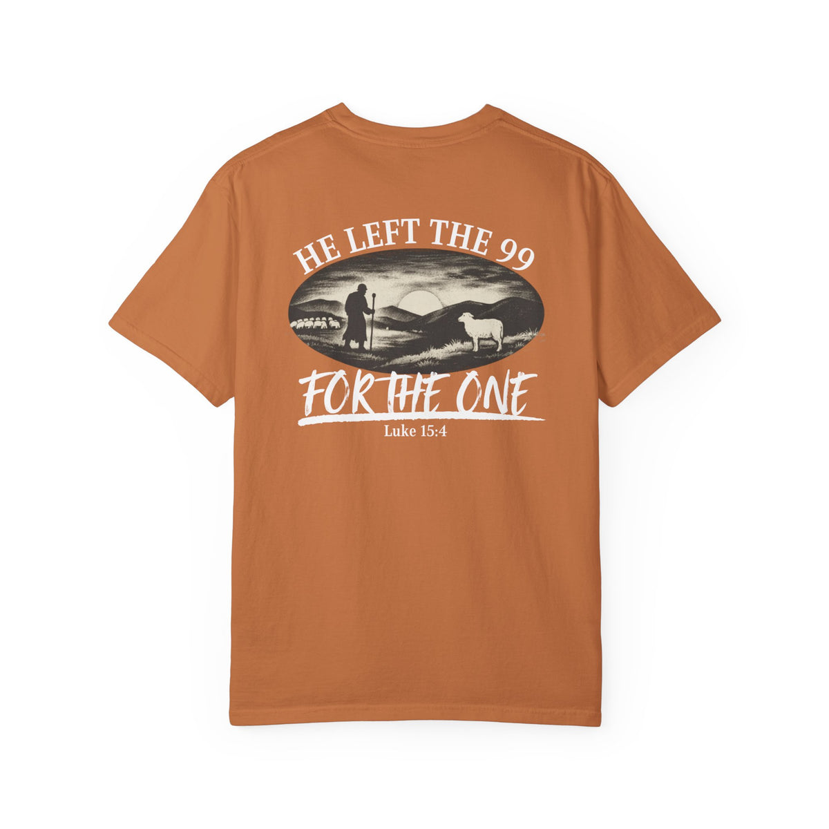 He Left the 99 Tee | One Was Worth It Shirt | Luke 15:4 Christian T-Shirt | Comfort Colors