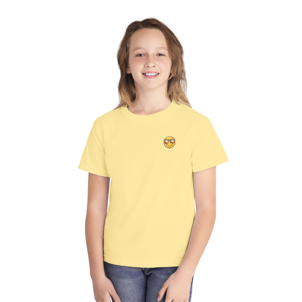 Youth Tee — "Salt & Light" Smiling Sun Graphic (Matthew 5:13-16)