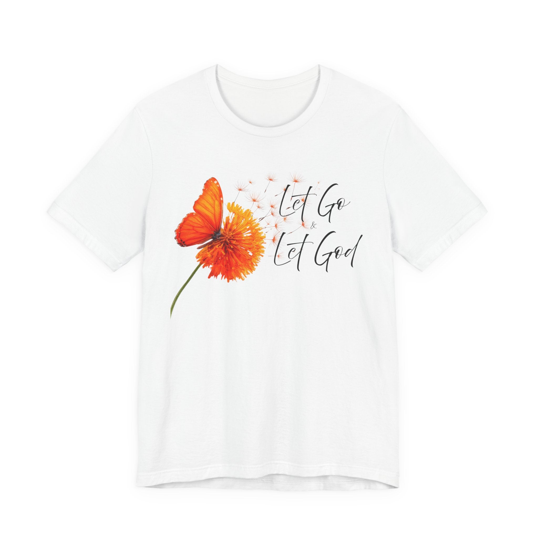 Let Go Let God Shirt | Christian Floral Tee