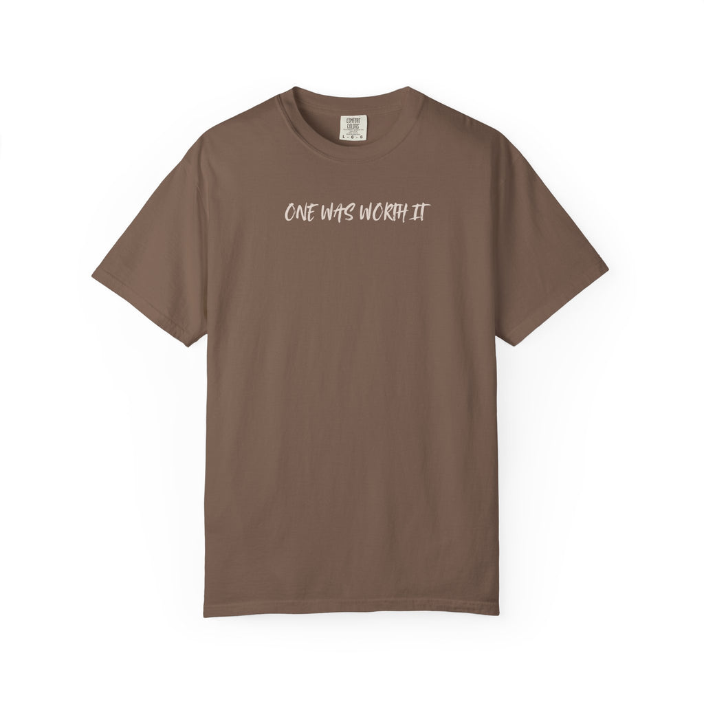 He Left the 99 Tee | One Was Worth It Shirt | Luke 15:4 Christian T-Shirt | Comfort Colors