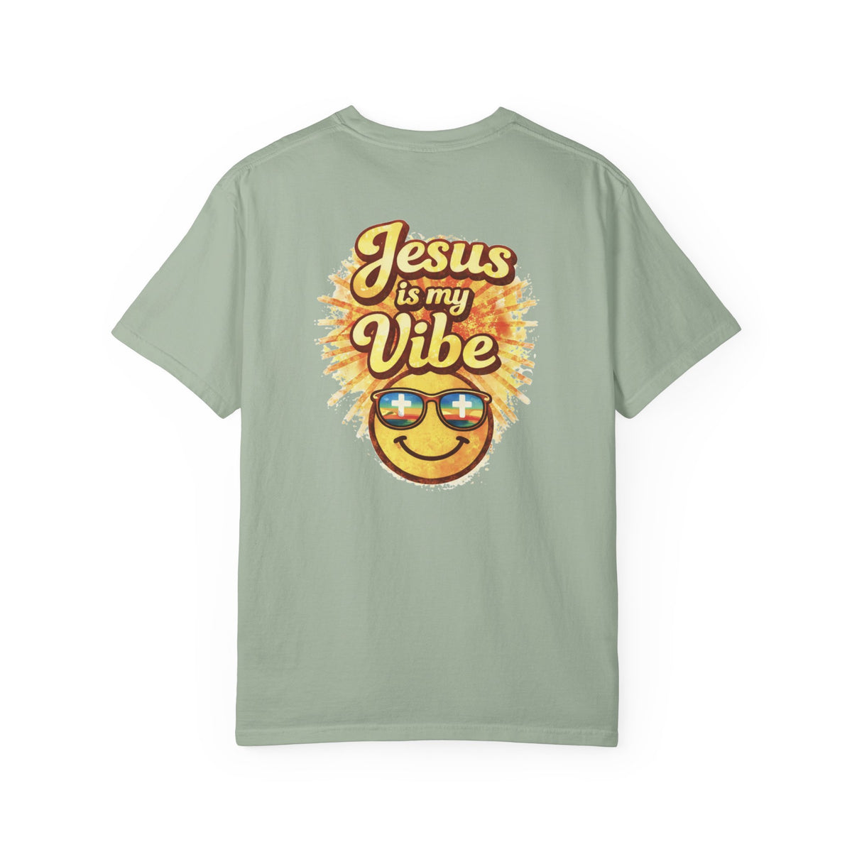Jesus Is My Vibe Shirt – Comfort Colors Christian Graphic Tee – Floral Faith Shirt – Retro Christian Tee – Women’s Faith Apparel