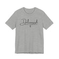 Delivered Not Perfect T-Shirt — Christian Faith Tee with Cross