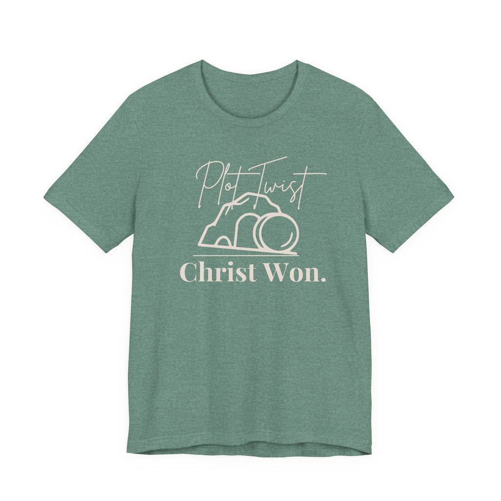 Plot Twist: Christ Won – Christian Easter Shirt
