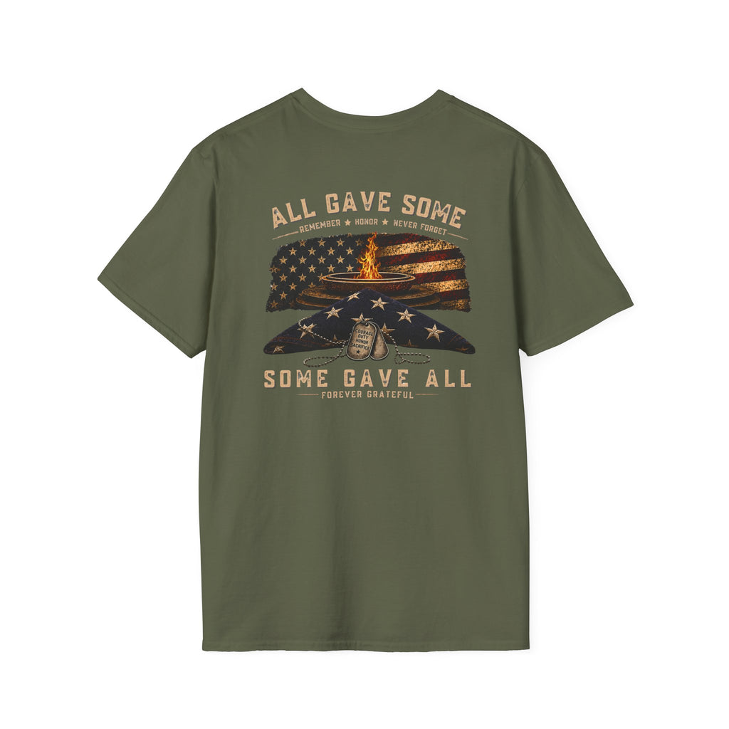 Veteran Tribute T-Shirt — "All Gave Some, Some Gave All" Memorial Tee