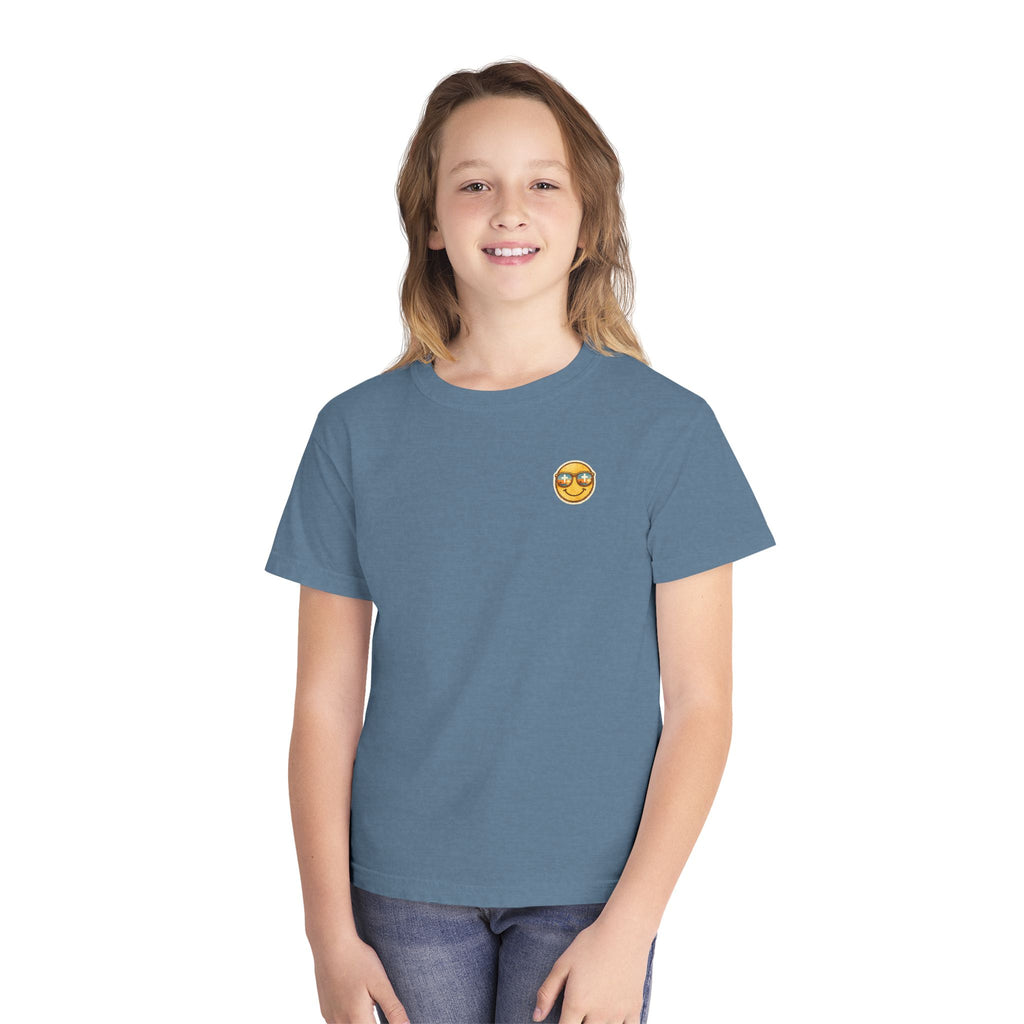 Youth Tee — "Salt & Light" Smiling Sun Graphic (Matthew 5:13-16)