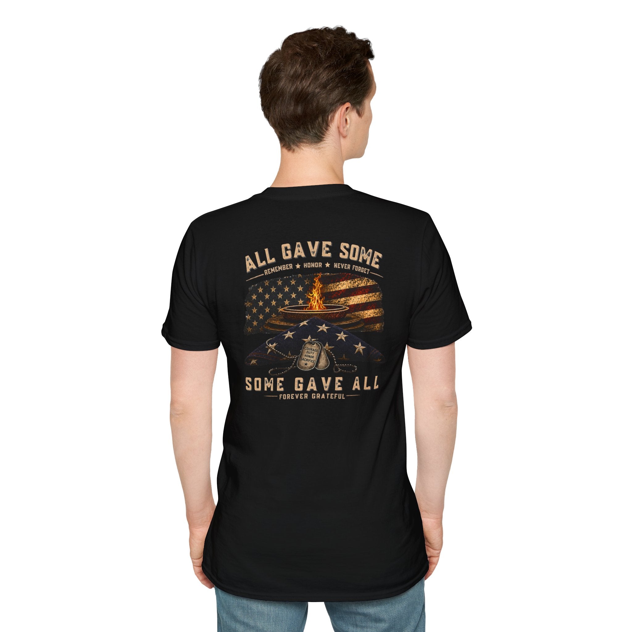 Veteran Tribute T-Shirt — "All Gave Some, Some Gave All" Memorial Tee
