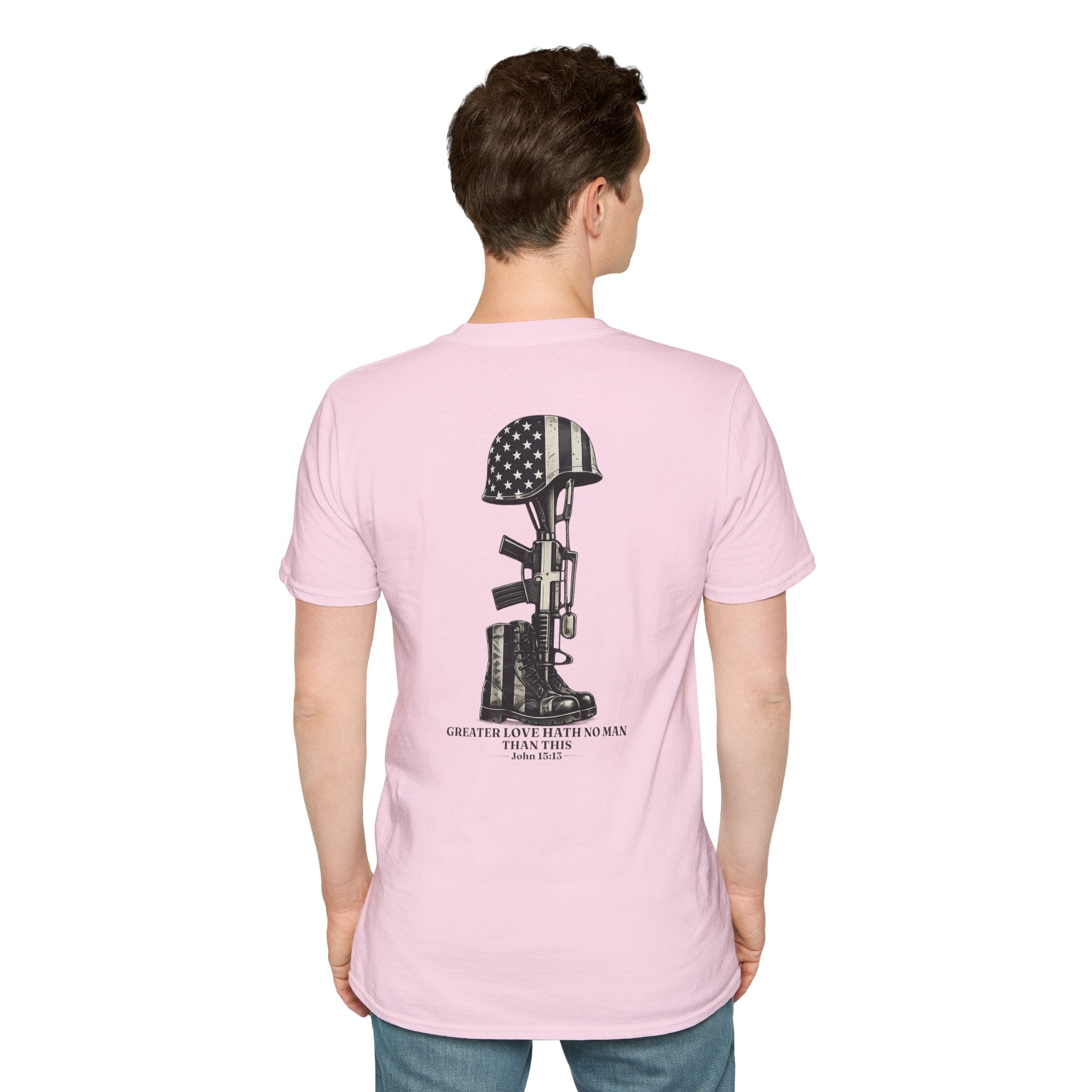 Memorial Military T-Shirt — "Never Forgotten" Fallen Soldier Tribute