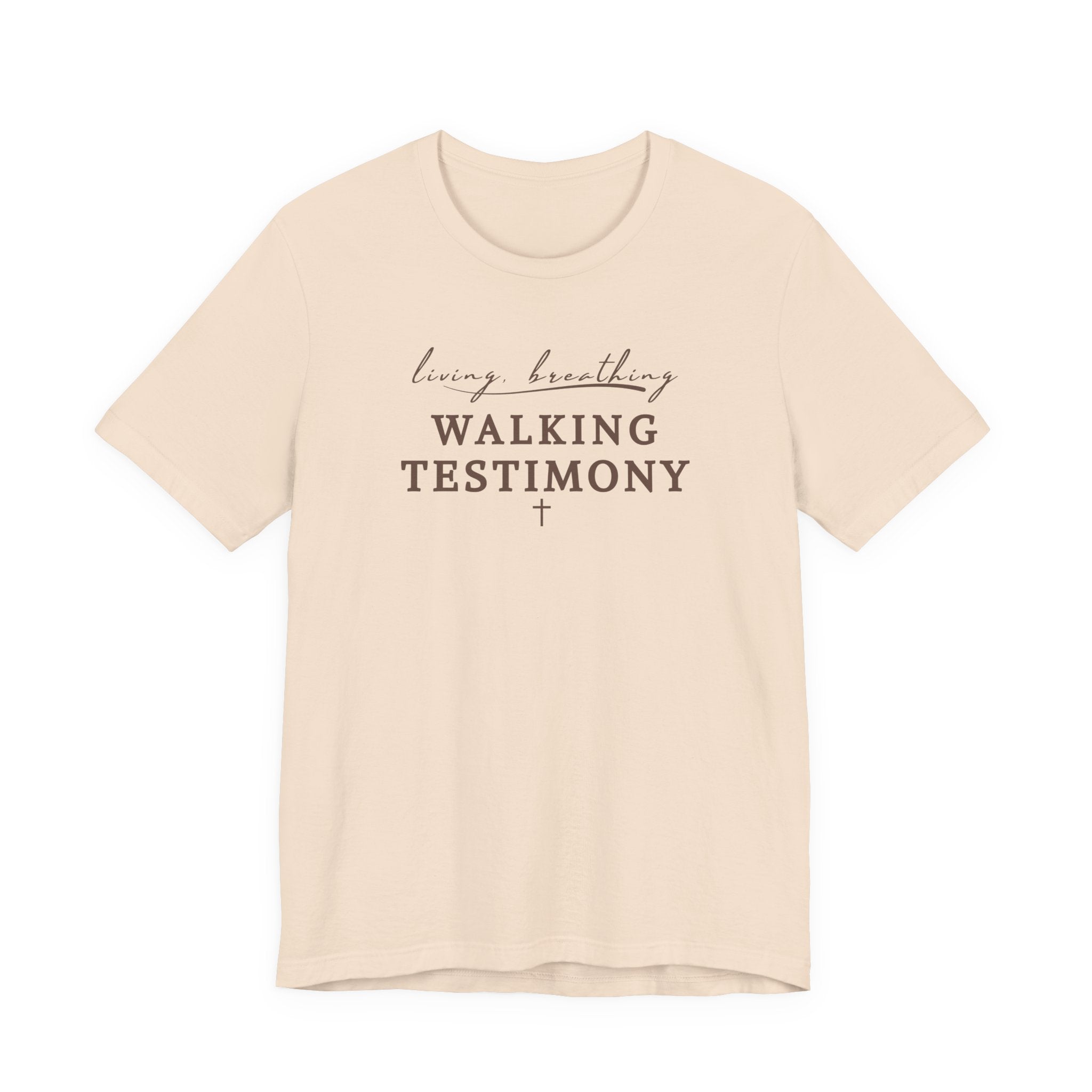 Walking Testimony Tee – Faith Based Graphic T-Shirt