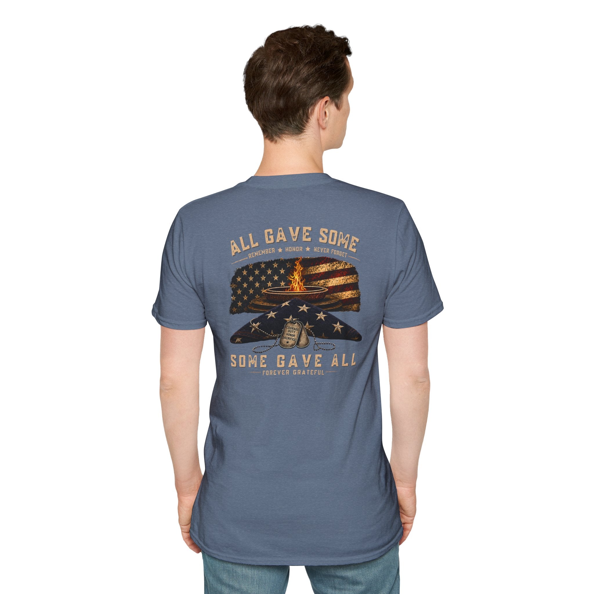 Veteran Tribute T-Shirt — "All Gave Some, Some Gave All" Memorial Tee