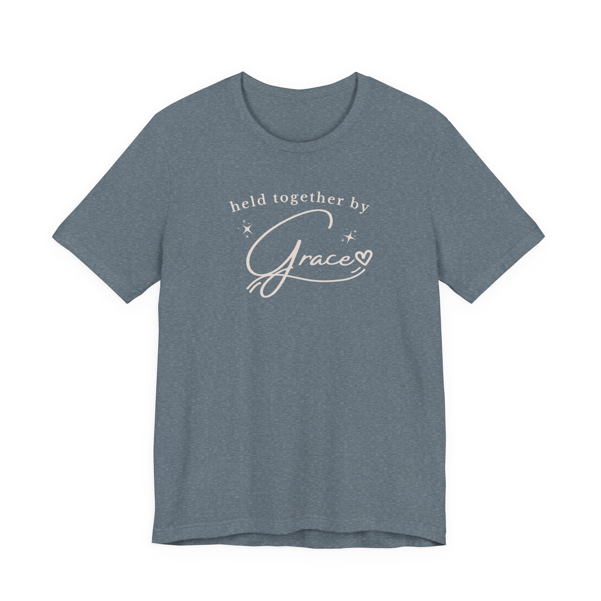 Held Together by Grace T-Shirt — Inspirational Faith Tee