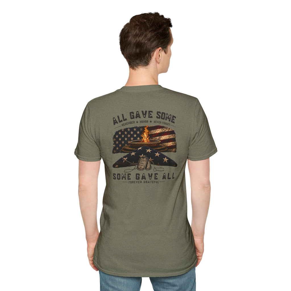 Veteran Tribute T-Shirt — "All Gave Some, Some Gave All" Memorial Tee