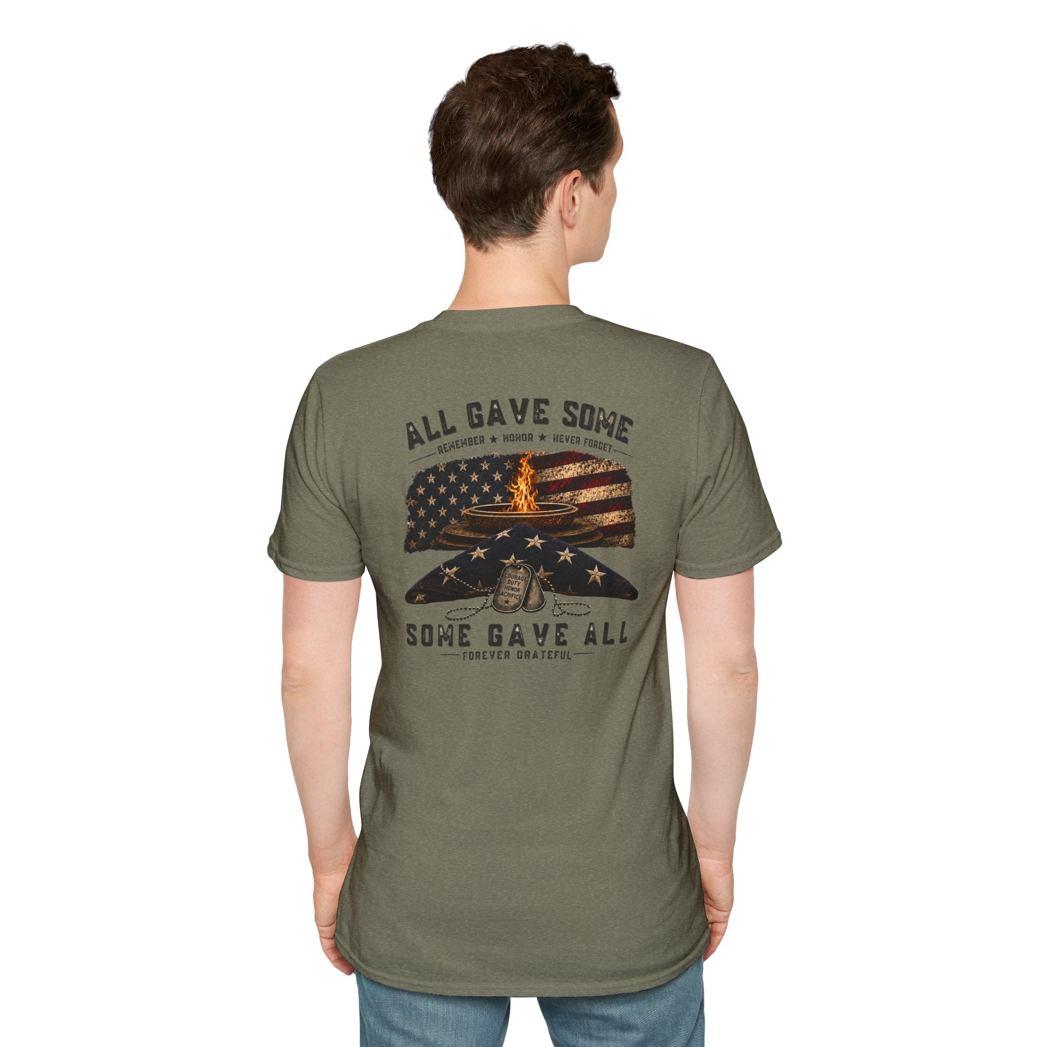 Veteran Tribute T-Shirt — "All Gave Some, Some Gave All" Memorial Tee