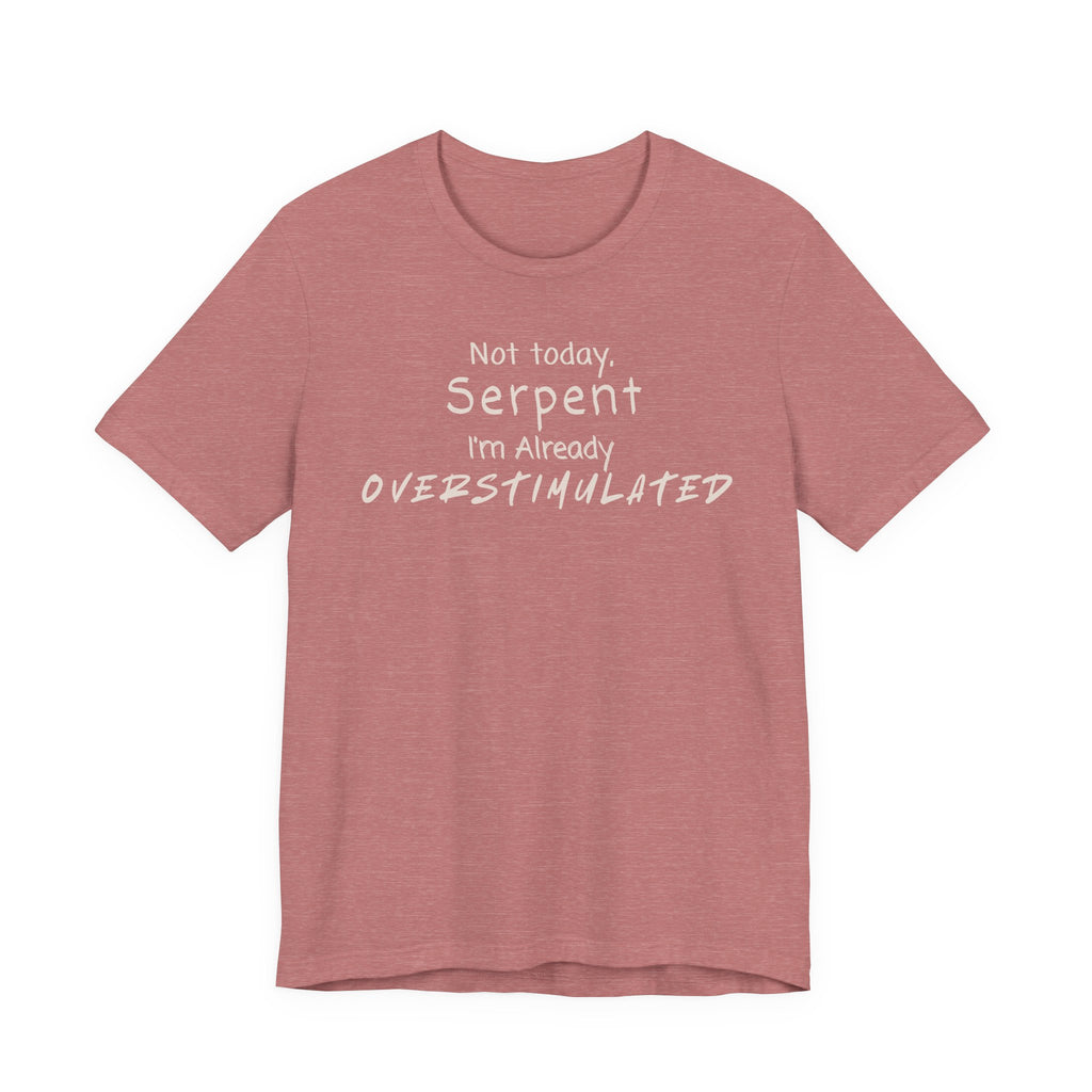 Not Today Serpent I’m Already Overstimulated Shirt