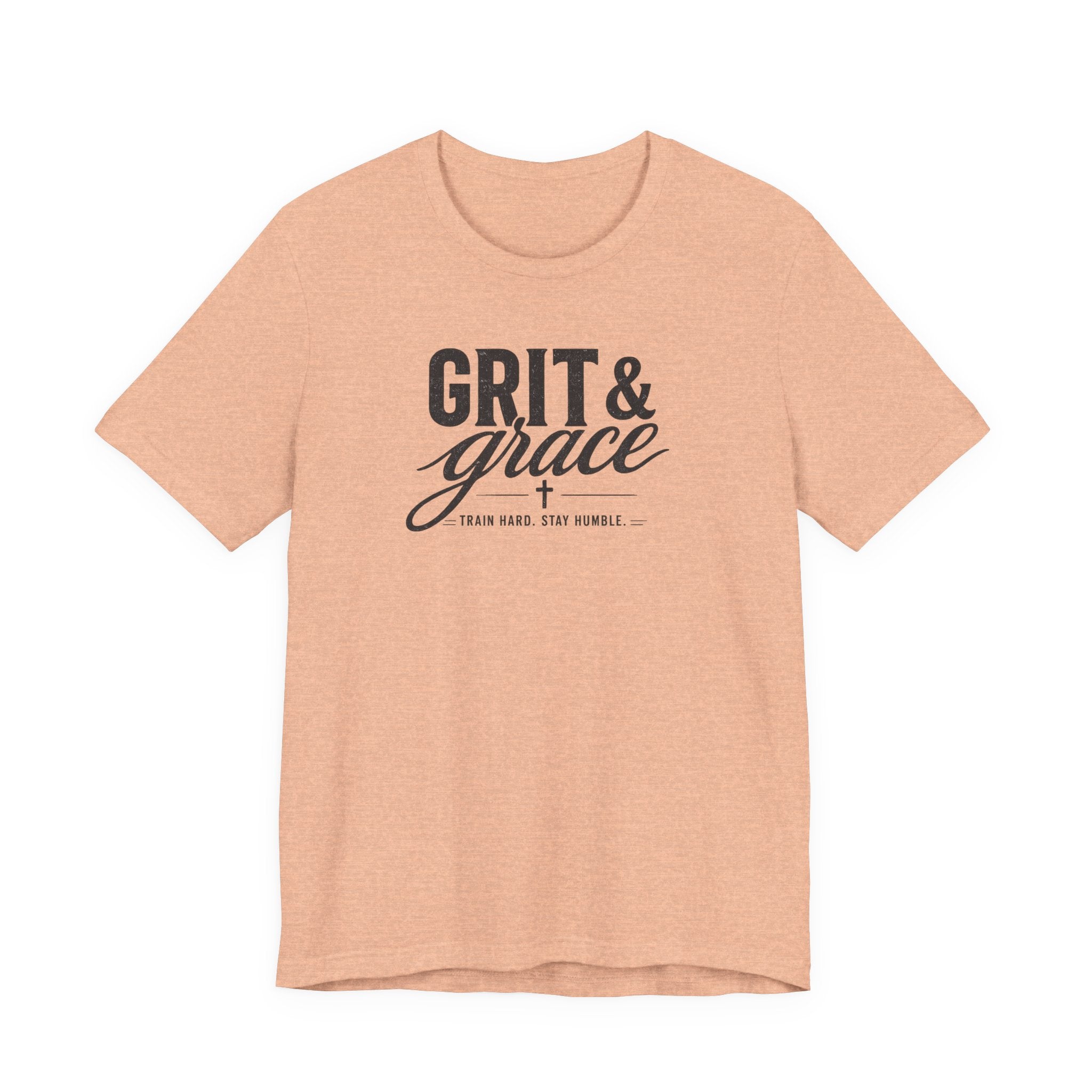 Grit and Grace Shirt | Christian Gym Tee | Faith Workout Shirt | Bella Canvas Shirt | Train Hard Stay Humble Tee
