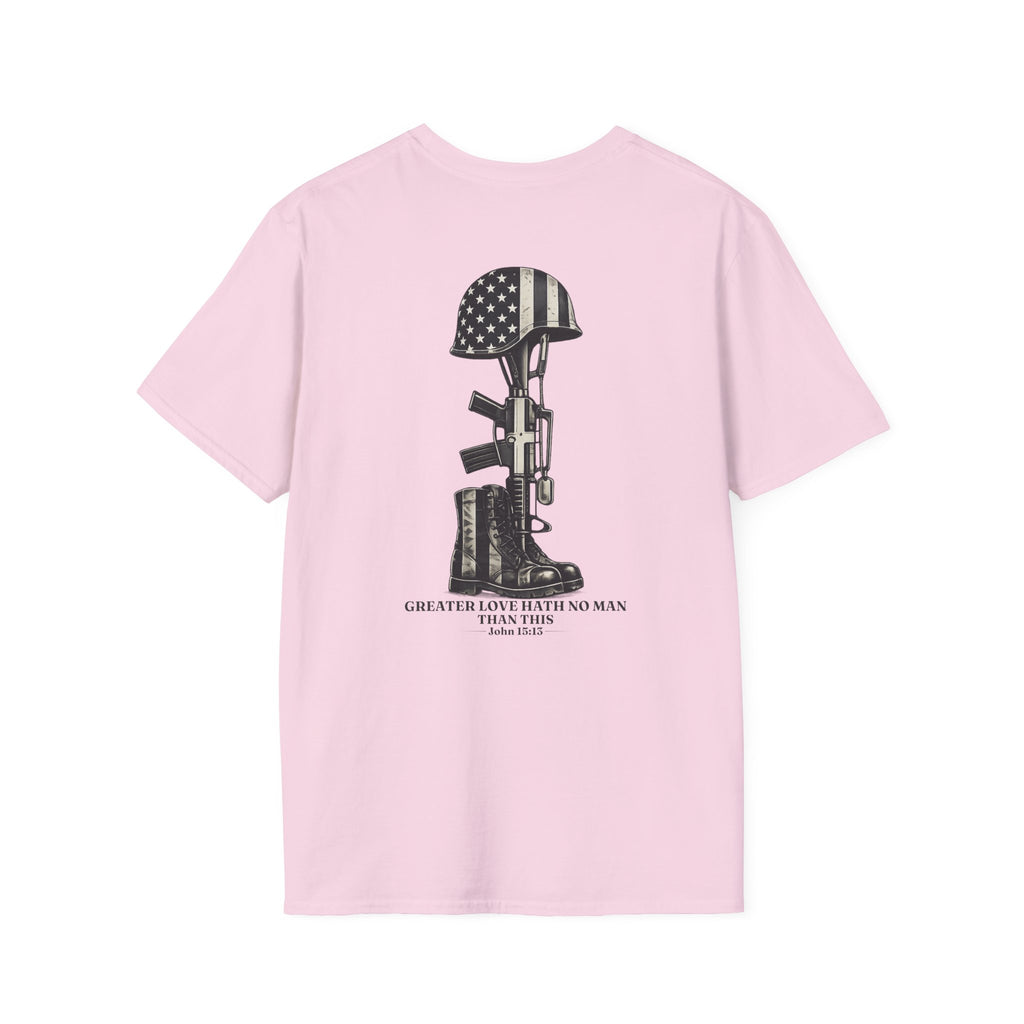 Memorial Military T-Shirt — "Never Forgotten" Fallen Soldier Tribute