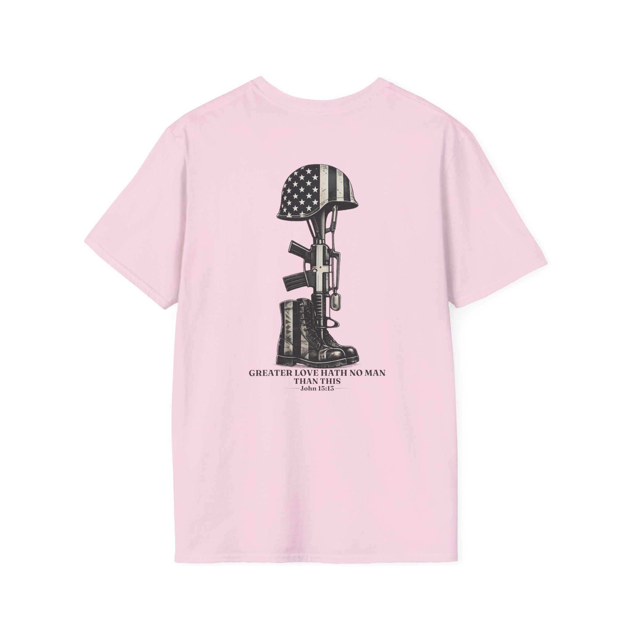 Memorial Military T-Shirt — "Never Forgotten" Fallen Soldier Tribute
