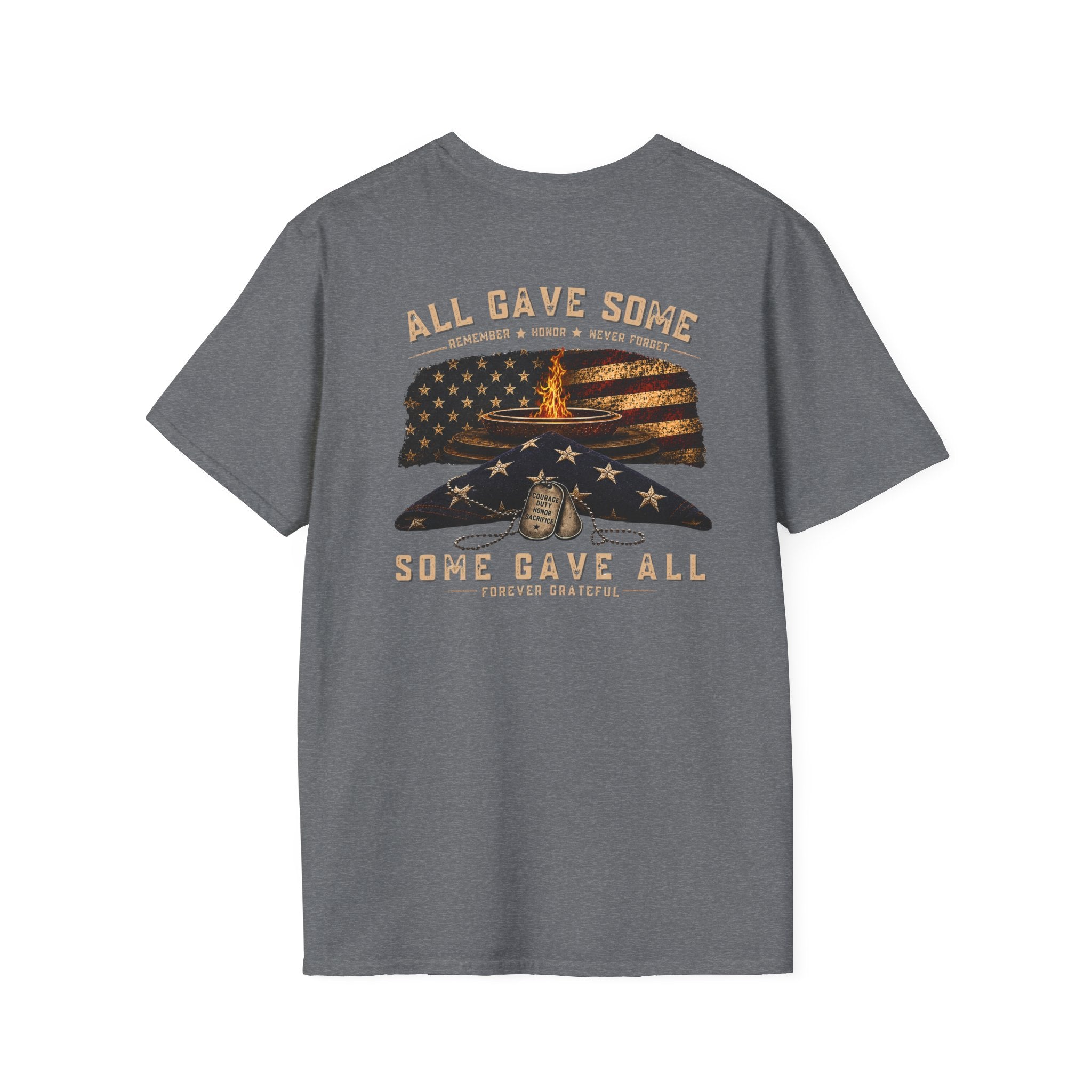 Veteran Tribute T-Shirt — "All Gave Some, Some Gave All" Memorial Tee