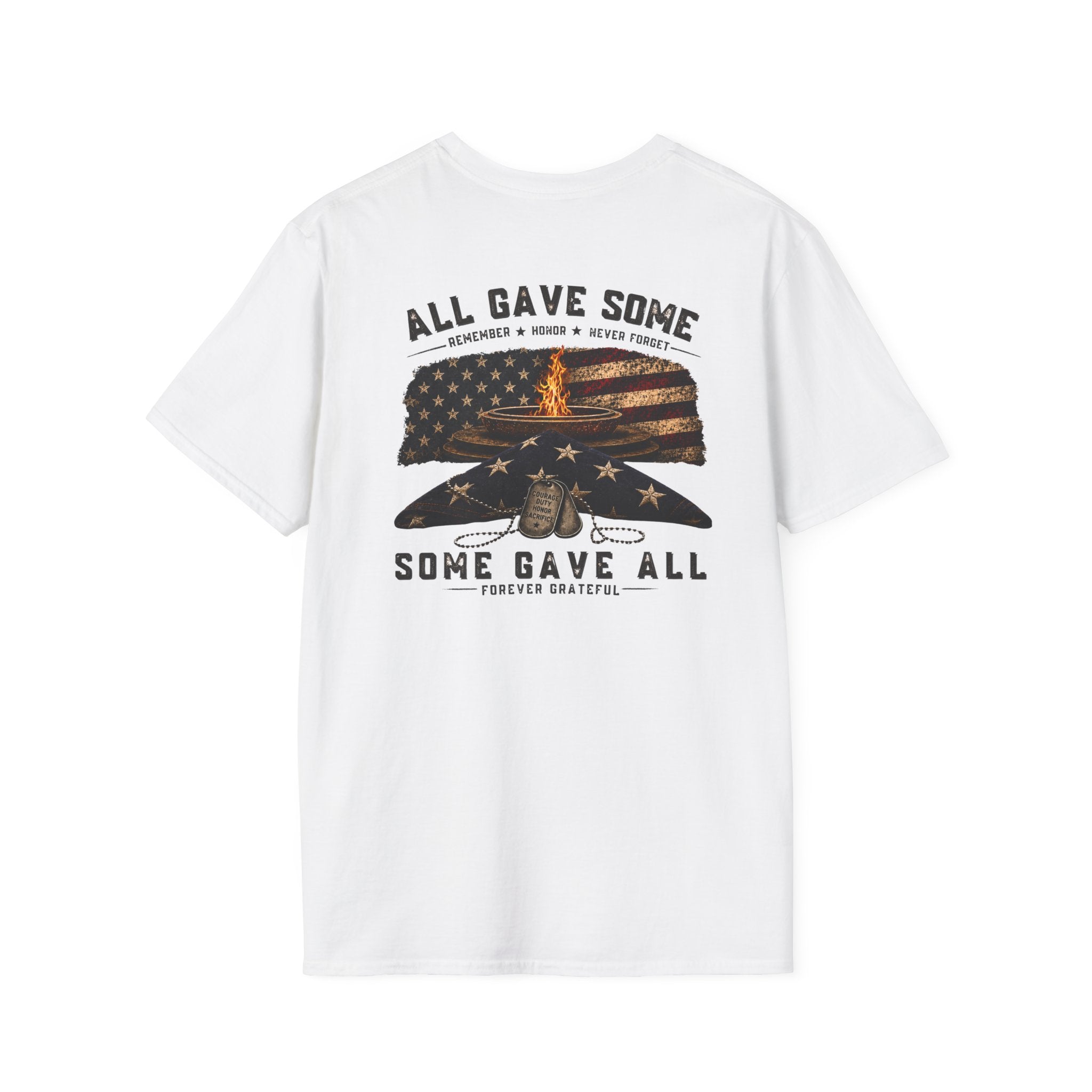 Veteran Tribute T-Shirt — "All Gave Some, Some Gave All" Memorial Tee