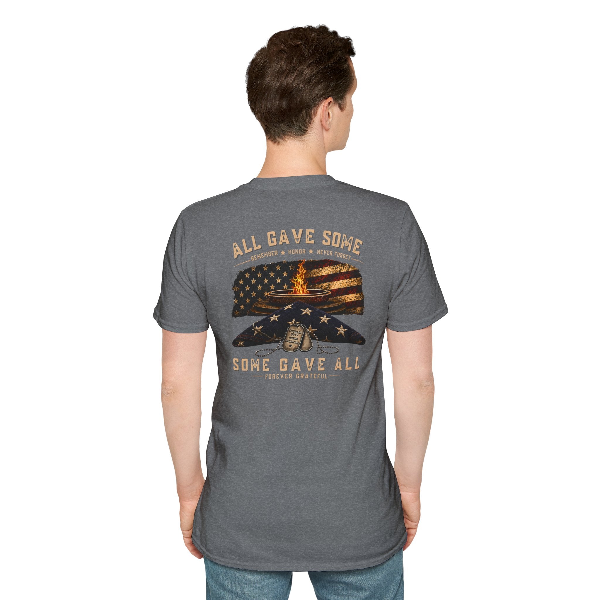 Veteran Tribute T-Shirt — "All Gave Some, Some Gave All" Memorial Tee