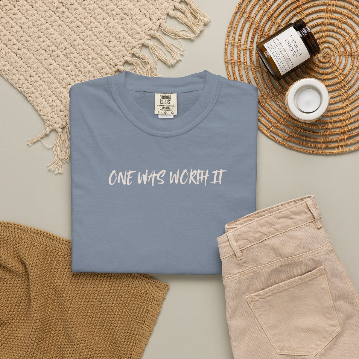 He Left the 99 Tee | One Was Worth It Shirt | Luke 15:4 Christian T-Shirt | Comfort Colors