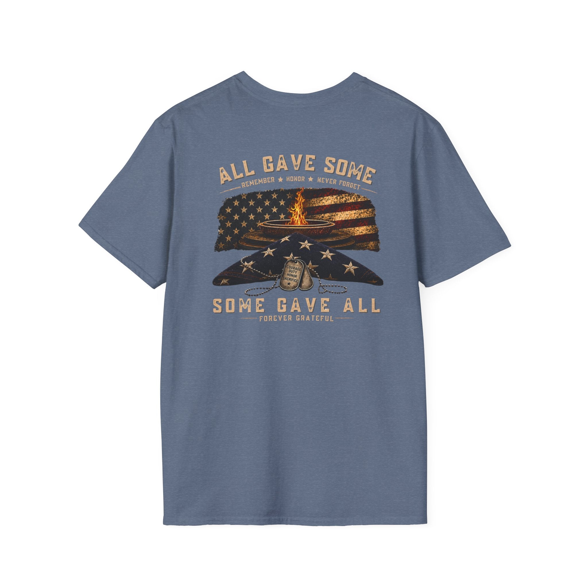Veteran Tribute T-Shirt — "All Gave Some, Some Gave All" Memorial Tee