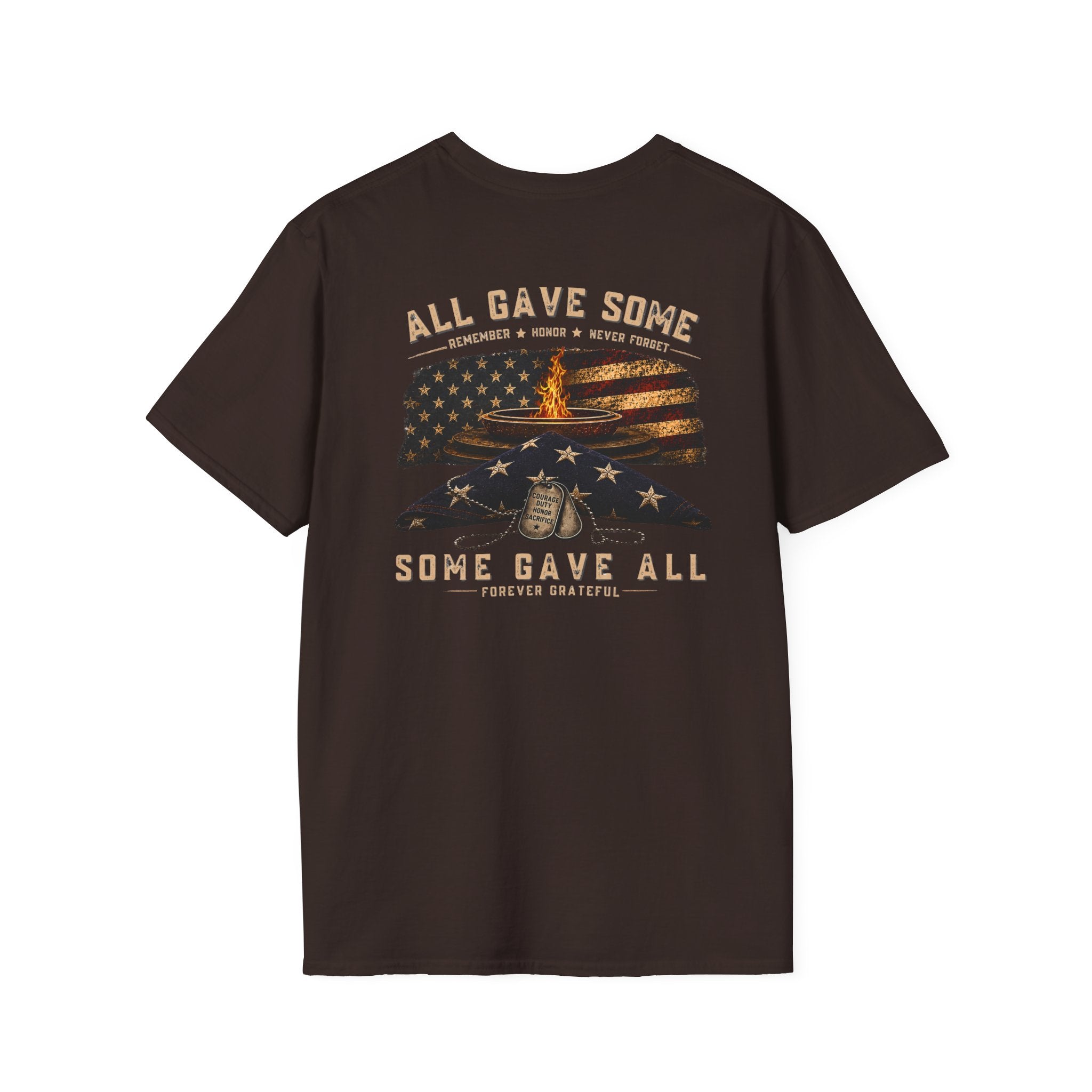 Veteran Tribute T-Shirt — "All Gave Some, Some Gave All" Memorial Tee