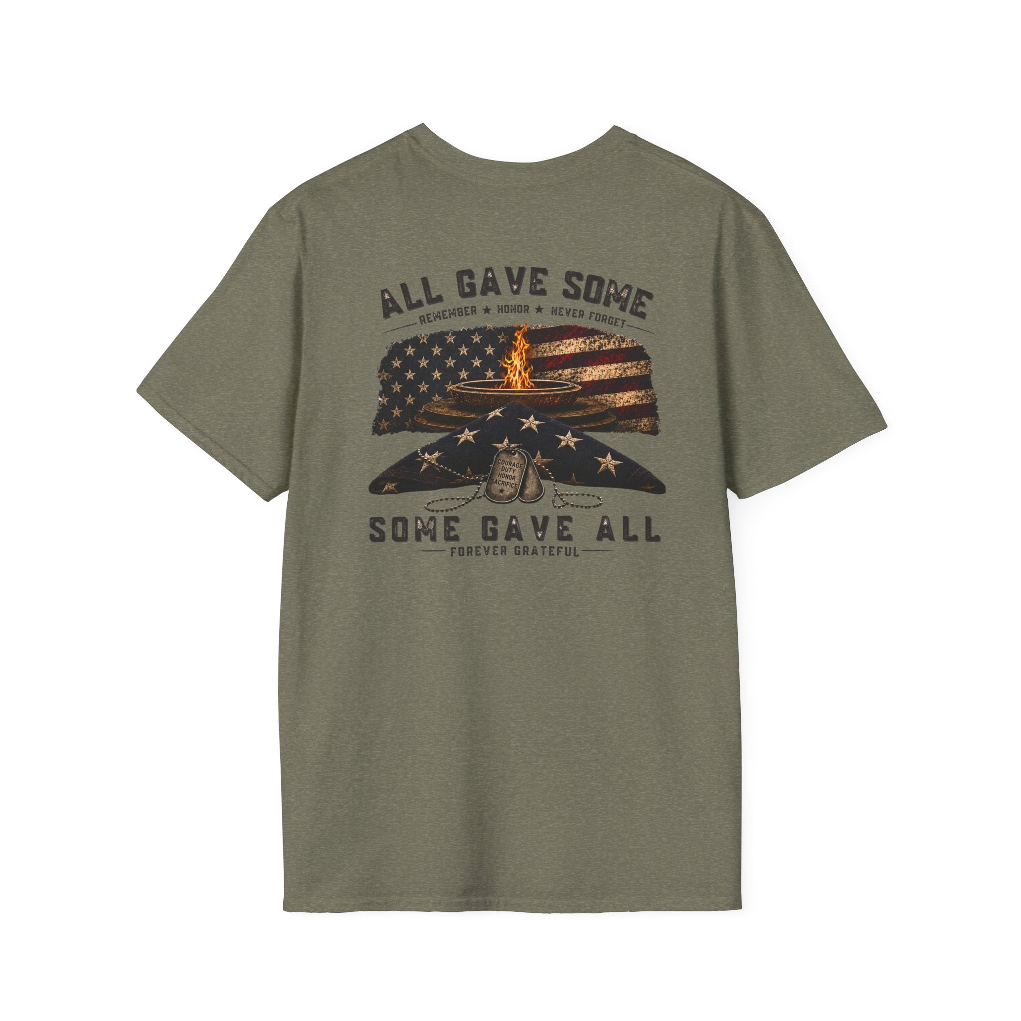 Veteran Tribute T-Shirt — "All Gave Some, Some Gave All" Memorial Tee