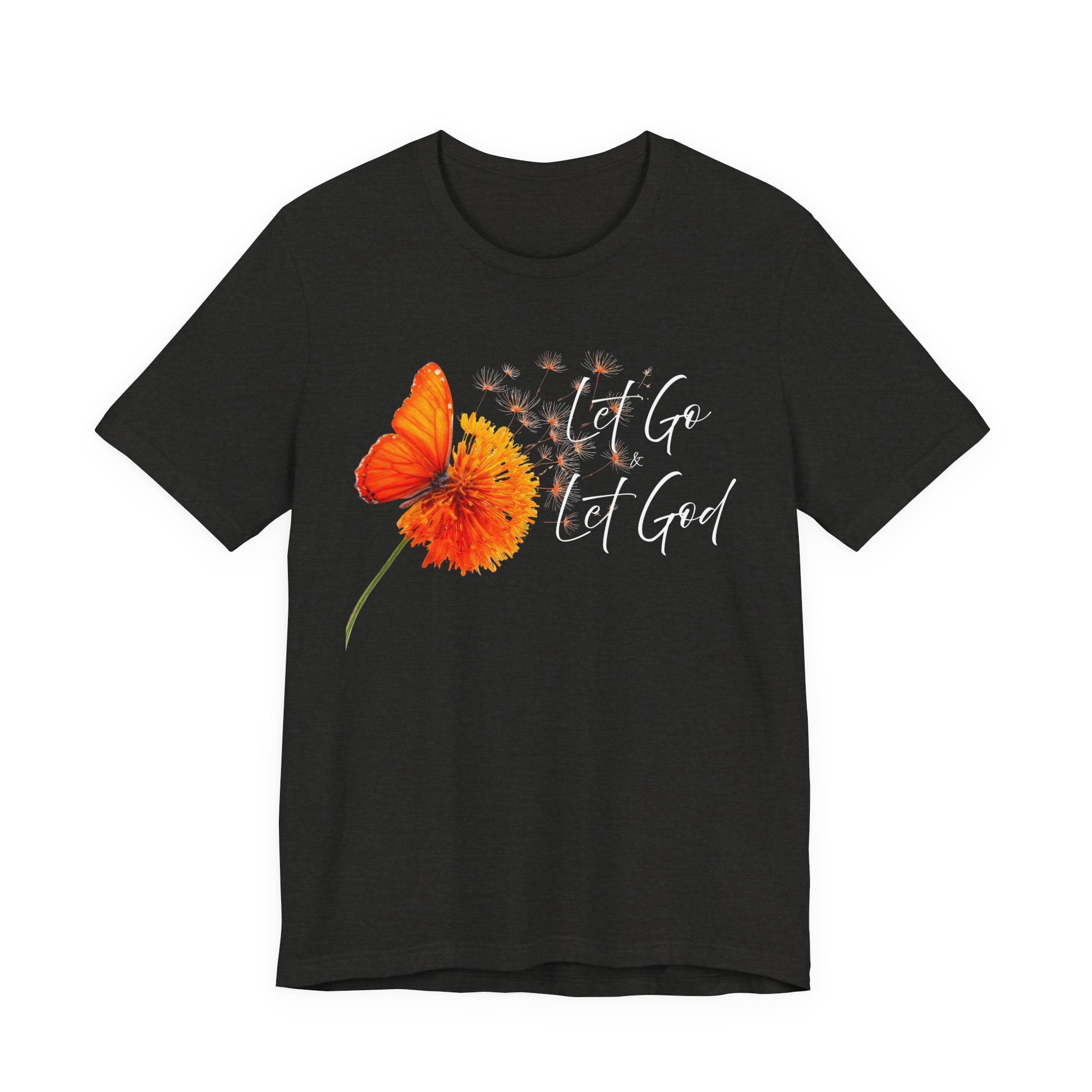 Let Go Let God Shirt | Christian Floral Tee