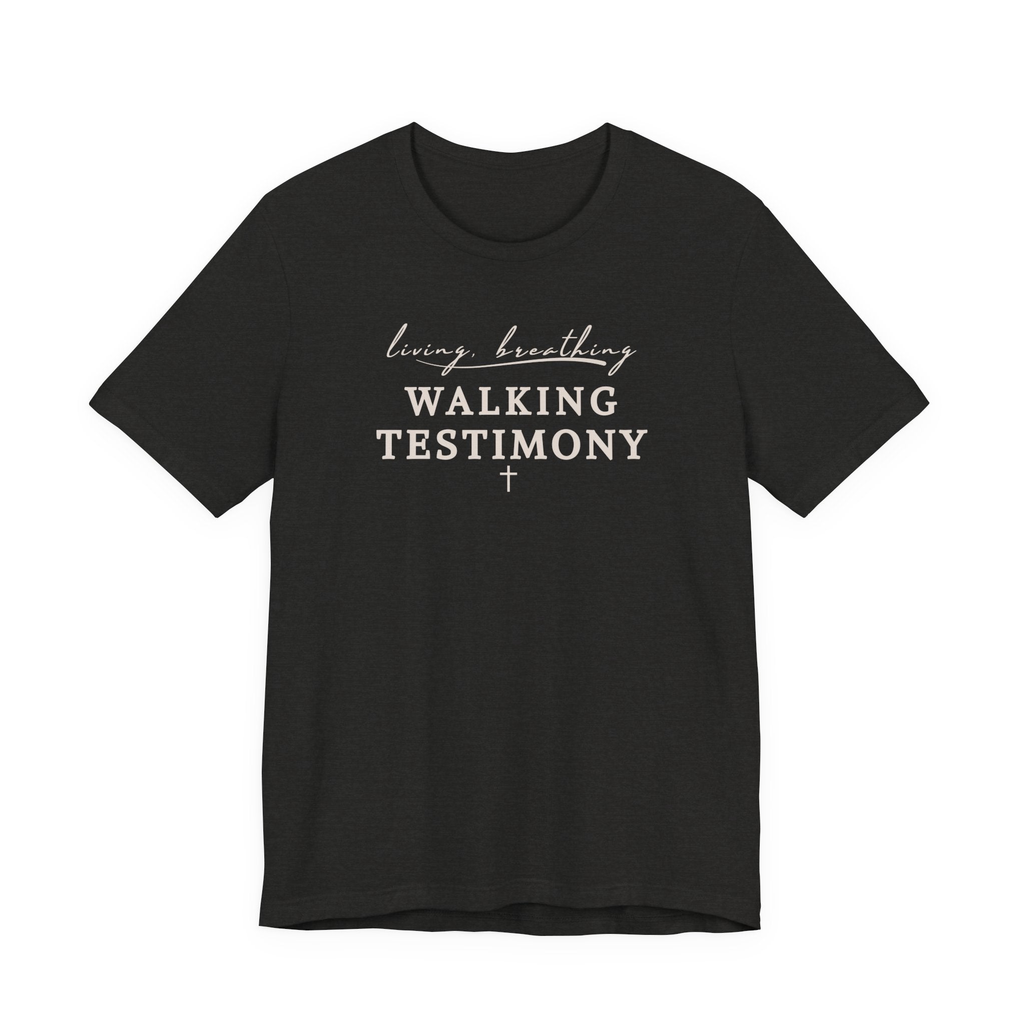 Walking Testimony Tee – Faith Based Graphic T-Shirt
