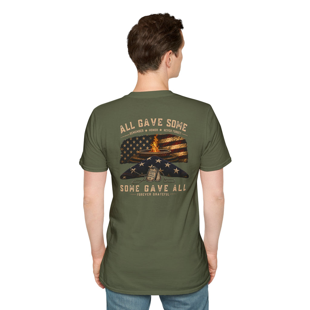 Veteran Tribute T-Shirt — "All Gave Some, Some Gave All" Memorial Tee